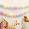 Pastel macaron balloon garland kit for birthday party, graduation and classroom celebration decor. - 50 Pieces Pack with Pump and Glue Ribbon / Macaron Mixed Colors