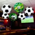 Soccer foil balloons football theme party decoration sports birthday balloon decor - 5-Piece Mixed Set with Pump and Ribbon