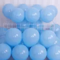 Thickened matte blue balloons 10 inch for wedding birthday party background decoration setup. - Matte Light Blue