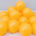 Yellow latex balloons variant for birthday party decoration, thick and durable party decor. - Matte Lemon Yellow