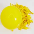 Yellow linking tail balloons for party arches, colorful latex balloon chain decoration. - Yellow