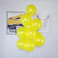 10 Inch Thickened Round Pearlescent Yellow Balloons Party Decoration Supplies 10pcs - 100 Pieces/Pack / Yellow