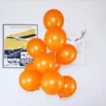 Ballons ronds nacrés épaissis de 10 pouces orange pour la disposition de décoration de fête - 100 Pièces/Paquet / Orange