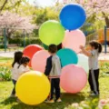 36 Inch Giant Latex Balloons Outdoor Thickened Explosion Proof Kids Playground Party Toy - Round Random Color 10 Pcs Pack