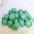 Olivgrüne Luftballons Set für Retro Party Dekoration, Salbeigrün Latexballons für Schule. - 10 Zoll Retro-grüne Luftballons, 100 Stk.