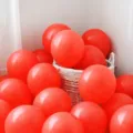 Set di palloncini in lattice rosa per festa di compleanno e decorazione principale - Rosso Macaron