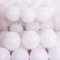 Thickened white latex balloons for party wedding birthday decoration romantic setup - 50 Pieces/Pack / Matte White