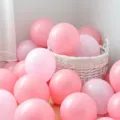 Pink latex balloons set, matte and macaron pink for birthday party and baby shower decor. - 100 Pieces/Pack / Matte Light Pink & Macaron Pink