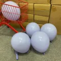 Pastel light blue latex balloons set for party decoration, birthday and graduation events. - Macaron Grey