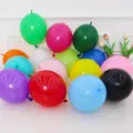 Colorful thickened latex tail balloons for party school graduation decor and birthday party setup - 50 Pieces Pack with Pump and Glue Ribbon / Matte Mixed Colors