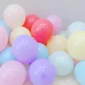 Colorful latex balloons set for birthday party decorations and festive event balloon decor arch. - 50 Pieces/Pack / Macaron Mixed Colors