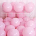 Thickened matte pink balloons 10-inch for wedding birthday party background wall decoration. - 50 Pieces/Pack / Matte Light Pink