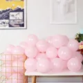 Pink macaron balloons for girls birthday party and baby shower celebration decoration. - 5 Inch 200 Pcs Pack / Matte Light Pink