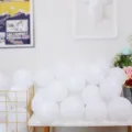 White latex balloons set for birthday party decorations, wedding celebration and event decor. - 5 Inch 200 Pcs Pack / White
