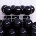 Ballons de baudruche noirs mats épaissis 10 pouces pour decoration mariage et fete - Noir mat