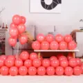 Macaron pink balloons set for girls birthday party decoration children anniversary celebration - 5 Inch 200 Pcs Pack / Macaron Red