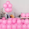 12 Inch Matte Pink Balloons Bulk 100 Pack for Girls Birthday Party Decorations and Baby Shower - 12 Inch 100 Pcs Pack / Matte Dark Pink
