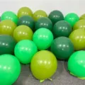 Green latex balloons set, avocado green and dark green balloons for party and decor. - Dark Green + Matte Green + Olive Green