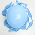 Light blue latex linking balloons, tail balloon set for party decoration and DIY balloon arches. - Macaron Blue