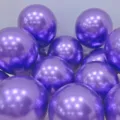 Thickened metallic purple balloons for birthday party decoration and holiday celebration setup. - Metallic Purple