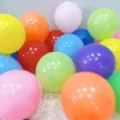 Colorful latex balloons set for birthday party decorations and festive event balloon decor. - Matte Mixed Colors