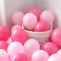 Set di palloncini rosa opaco rosa chiaro e rosso porpora per feste di compleanno bimba - Rosso Rosa Opaco e Rosa Chiaro