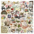 50 Stueck Vintage Retro Kunst Aufkleber Set wasserdichte Aesthetik Sticker fuer Koffer Laptop Gitarre. - Vintage-Bohemian
