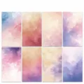 8 Stk Ins Stil Gradient Handyhuelle Unterlage Karten DIY Wasserdicht Harz Material - Dunkler Farbverlauf Rückkarte (XYX009)