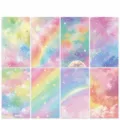 8pcs cute ins style rainbow galaxy gradient phone case back cards DIY waterproof stickers - Rainbow Gradient (XYX022)