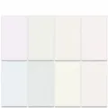 Solid color backing paper sticker variant for DIY phone case, 8 pieces set in soft tones. - Solid Color Base Paper (XYX032)
