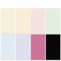 Solid color phone case backing cards set of 8 pieces DIY decorative craft materials. - Solid Color Back Card (XYX038)