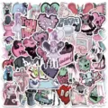 Y2K aesthetic cute sticker pack and gothic pastel graffiti decals for laptop luggage and phone - 50 Pieces Sweet and Cool Style