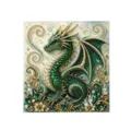 DIY Diamant Malerei Strass grüner Drache Wandkunst 3D Kristall Dekoration Heim Bastelset - Grüner Drache / 1 Stück