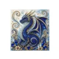 Blauer Drache Diamant Malerei Set DIY Strass Mosaik Wandkunst für exquisite Heimdekoration - Blauer Drache / 1 Stück