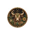 Taurus zodiac rhinestone pearl mosaic art decor round handmade DIY diamond painting gift craft - Taurus