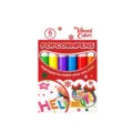 3D popcorn pennen set 6 stuks levendige kleuren DIY knutselstiften voor kinderen - 6-delige set