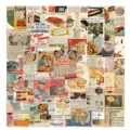 50pcs retro vintage newspaper magazine stickers aesthetic scrapbook laptop luggage decor - Vintage Magazine Newspaper Style