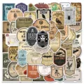 Ensemble d'autocollants étanches en vinyle pour bouteille de potion d'apothicaire vintage. - 50 Pièces/Pack