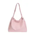 Sac à épaule rose pour femmes grande capacité sac cabas fourre-tout décontracté élégant - Rose Sans Charme