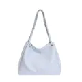 Sac à épaule bleu clair pour femme grande capacité fourre-tout tendance été nouveau - Bleu sans Pendentif