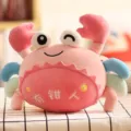 Detalle de peluche de cangrejo rosa lindo, muñeco de peluche suave para regalos y máquina de garras. - Rosa / 23cm