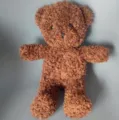 Oso de peluche marrón vista detallada, material de felpa suave y diseño de animal de peluche. - Terciopelo de algas marrón / 30cm