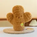 Süßer brauner Kaktus Plüschtier weiche Stoffpuppe flauschiges Pflanzenkissen Kinderzimmer Deko - Ingwer 23*11 cm