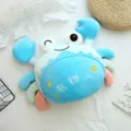 Lindo juguete de peluche de cangrejo azul muñeco suave almohada creativa decoración - Azul / 25cm