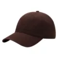 Gorra de béisbol marrón oscura clásica de algodón de alta calidad con visera curvada. - 54-62cm / Café