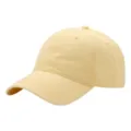 Gorra de béisbol de algodón lavado amarillo variante, visera curva clásica estilo casual. - 54-62cm / Amarillo Limón