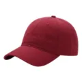 Gorra de béisbol clásica de algodón rojo oscuro liso con visera curvada, sombrero casual. - 54-62cm / Rojo óxido