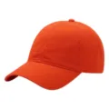 Gorra de béisbol de algodón lavado naranja, visera curva clásica, sombrero de sol. - 54-62cm / Naranja