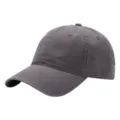 Gorra de béisbol de algodón lavado gris oscuro, dad hat clásico con visera curva y ojales. - 54-62cm / Gris claro