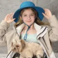 Atmungsaktiver Outdoor Sonnenschutz Angelhut mit winddichter Kordel in Blau für Damen und Herren - Karibisches Blau